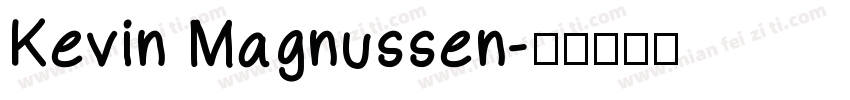 Kevin Magnussen字体转换